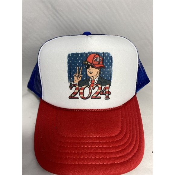 Donald Trump 2024 Trucker Hat Mesh Hat snapback hat adjustable - Picture 4 of 5